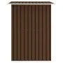 Caseta de almacenamiento jardín acero marrón 204x132x186 cm de vidaXL, Cobertizos - Ref: Foro24-47029, Precio: 228,62 €, Desc...