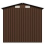 Caseta de almacenamiento jardín acero marrón 204x132x186 cm de vidaXL, Cobertizos - Ref: Foro24-47029, Precio: 229,09 €, Desc...