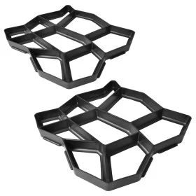 Moldes de pavimento para el jardín 2 unidades 42x42x4 cm de vidaXL, Molduras - Ref: Foro24-41370, Precio: 29,68 €, Descuento: %