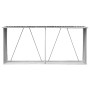 Casetilla leña acero galvanizado gris antracita 330x84x152 cm de vidaXL, Accesorios para bolsas y soportes de leña - Ref: For...