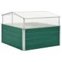 Invernadero de acero galvanizado verde 100x100x77 cm de vidaXL, Maceteros y jardineras - Ref: Foro24-47020, Precio: 89,56 €, ...