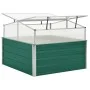 Invernadero de acero galvanizado verde 100x100x77 cm de vidaXL, Maceteros y jardineras - Ref: Foro24-47020, Precio: 89,56 €, ...