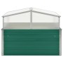 Invernadero de acero galvanizado verde 100x100x77 cm de vidaXL, Maceteros y jardineras - Ref: Foro24-47020, Precio: 87,42 €, ...