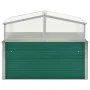 Invernadero de acero galvanizado verde 100x100x77 cm de vidaXL, Maceteros y jardineras - Ref: Foro24-47020, Precio: 89,56 €, ...