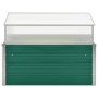 Invernadero de acero galvanizado verde 100x100x77 cm de vidaXL, Maceteros y jardineras - Ref: Foro24-47020, Precio: 87,42 €, ...