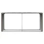 Casetilla para leña acero galvanizado marrón 330x92x153 cm de vidaXL, Accesorios para bolsas y soportes de leña - Ref: Foro24...