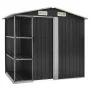 Cobertizo jardín y estantería hierro antracita 205x130x183 cm de vidaXL, Cobertizos - Ref: Foro24-47106, Precio: 261,13 €, De...