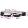 Set muebles de jardín 8 piezas y cojines ratán sintético negro en Conjuntos de jardín | Comprar online en Foru.es