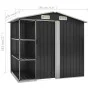 Cobertizo jardín y estantería hierro antracita 205x130x183 cm de vidaXL, Cobertizos - Ref: Foro24-47106, Precio: 261,13 €, De...