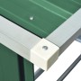 Casetilla para leña acero galvanizado verde 163x83x154 cm de vidaXL, Accesorios para bolsas y soportes de leña - Ref: Foro24-...