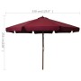 Sombrilla de jardín con palo de madera color burdeos 330 cm de vidaXL, Sombrillas - Ref: Foro24-47216, Precio: 116,64 €, Desc...
