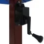 Sombrilla de jardín colgante con palo de madera azul 400x300cm de vidaXL, Sombrillas - Ref: Foro24-47123, Precio: 143,81 €, D...