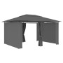 Carpa de jardín con cortinas gris antracita 4x3 m de vidaXL, Carpas y cenadores - Ref: Foro24-47960, Precio: 462,92 €, Descue...