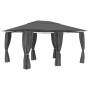 Carpa de jardín con cortinas gris antracita 4x3 m de vidaXL, Carpas y cenadores - Ref: Foro24-47960, Precio: 462,92 €, Descue...