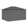 Carpa de jardín con cortinas gris antracita 4x3 m de vidaXL, Carpas y cenadores - Ref: Foro24-47960, Precio: 462,92 €, Descue...