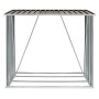 Casetilla para leña acero galvanizado marrón 163x83x154 cm de vidaXL, Accesorios para bolsas y soportes de leña - Ref: Foro24...
