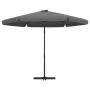 Sombrilla de jardín con palo de acero gris antracita 300x250 cm de vidaXL, Sombrillas - Ref: Foro24-47314, Precio: 111,62 €, ...