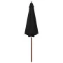 Sombrilla de jardín con palo de madera negro 300x258 cm de vidaXL, Sombrillas - Ref: Foro24-47124, Precio: 92,96 €, Descuento: %