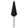 Sombrilla de jardín con palo de madera negro 300x258 cm de vidaXL, Sombrillas - Ref: Foro24-47124, Precio: 94,99 €, Descuento: %