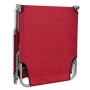 Tumbona plegable de acero con recubrimiento polvo rojo en Tumbonas | Comprar online en Foru.es