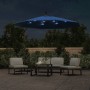 Sombrilla voladiza con luces LED y poste acero celeste 300 cm de vidaXL, Sombrillas - Ref: Foro24-47137, Precio: 131,47 €, De...