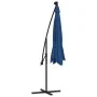 Sombrilla voladiza con luces LED y poste acero celeste 300 cm de vidaXL, Sombrillas - Ref: Foro24-47137, Precio: 129,47 €, De...