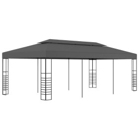 Marquesina cenador de jardín antracita 3x6 m de vidaXL, Carpas y cenadores - Ref: Foro24-47959, Precio: 306,36 €, Descuento: %