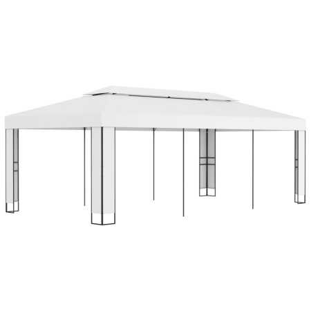 Cenador con doble techo blanco 3x6 m de vidaXL, Carpas y cenadores - Ref: Foro24-47951, Precio: 323,66 €, Descuento: %