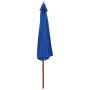 Sombrilla de jardín con palo de madera azul 350 cm de vidaXL, Sombrillas - Ref: Foro24-47139, Precio: 106,26 €, Descuento: %