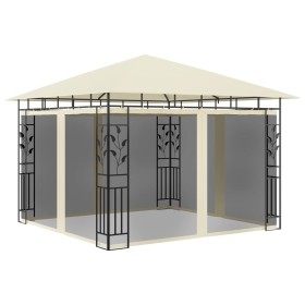 Cenador con mosquitera color crema 3x3x2,73 m 180 g/m² de vidaXL, Carpas y cenadores - Ref: Foro24-47969, Precio: 290,44 €, D...