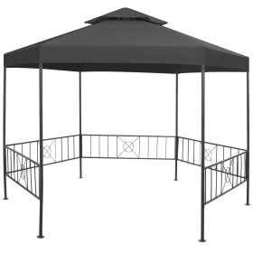 Cenador de jardín gris antracita 323x275x265 cm de vidaXL, Carpas y cenadores - Ref: Foro24-47961, Precio: 233,81 €, Descuent...
