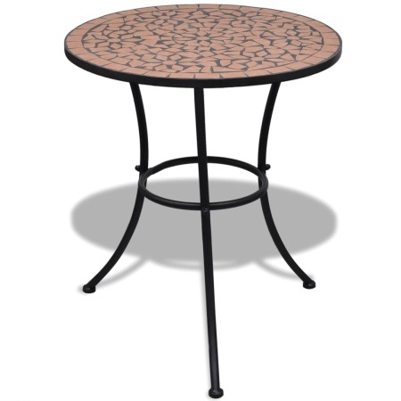 Mesa de bistro de mosaico terracota 60 cm en Mesas de jardín | Comprar online en Foru.es