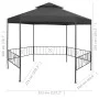 Cenador de jardín gris antracita 323x275x265 cm de vidaXL, Carpas y cenadores - Ref: Foro24-47961, Precio: 224,77 €, Descuent...