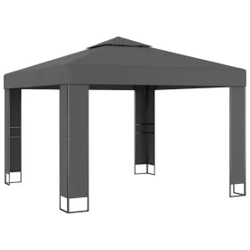 Cenador con doble techo gris antracita 3x3 m de vidaXL, Carpas y cenadores - Ref: Foro24-47952, Precio: 239,85 €, Descuento: %