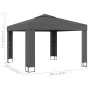 Cenador con doble techo gris antracita 3x3 m de vidaXL, Carpas y cenadores - Ref: Foro24-47952, Precio: 239,85 €, Descuento: %