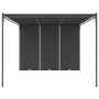 Cenador de jardín con cortina lateral gris antracita 4x3x2,25 m de vidaXL, Carpas y cenadores - Ref: Foro24-47996, Precio: 23...