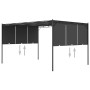 Cenador de jardín con cortina lateral gris antracita 4x3x2,25 m de vidaXL, Carpas y cenadores - Ref: Foro24-47996, Precio: 23...