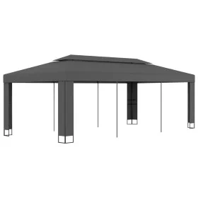 Cenador con doble techo gris antracita 3x6 m de vidaXL, Carpas y cenadores - Ref: Foro24-47953, Precio: 330,29 €, Descuento: %