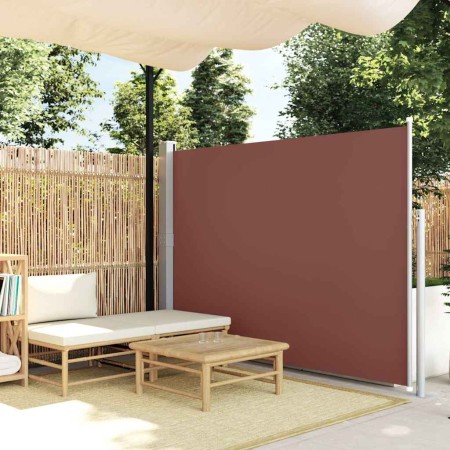 Toldo lateral de jardín o terraza marrón 160x300 cm en Sombrillas | Comprar online en Foru.es