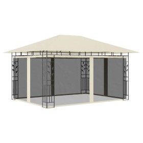 Cenador con mosquitera color crema 4x3x2,73 m 180 g/m² de vidaXL, Carpas y cenadores - Ref: Foro24-47970, Precio: 331,07 €, D...
