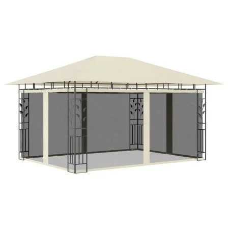 Cenador con mosquitera color crema 4x3x2,73 m 180 g/m² de vidaXL, Carpas y cenadores - Ref: Foro24-47970, Precio: 325,30 €, D...