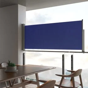 Retractable blue garden side awning 100x300 cm by vidaXL, Umbrellas - Ref: Foro24-48341, Price: 61,65 €, Discount: %