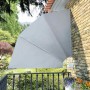 Toldo lateral plegable de balcón gris 210x210 cm en Sombrillas | Comprar online en Foru.es