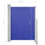 Toldo lateral retráctil de jardín azul 100x300 cm de vidaXL, Sombrillas - Ref: Foro24-48341, Precio: 62,79 €, Descuento: %