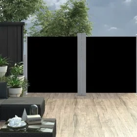 Toldo lateral retráctil negro 120x600 cm de vidaXL, Sombrillas - Ref: Foro24-48448, Precio: 64,80 €, Descuento: %