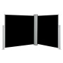 Toldo lateral retráctil negro 120x600 cm de vidaXL, Sombrillas - Ref: Foro24-48448, Precio: 65,11 €, Descuento: %