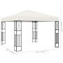 Cenador tela color crema 3x3 m de vidaXL, Carpas y cenadores - Ref: Foro24-48005, Precio: 235,90 €, Descuento: %