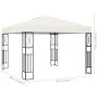 Cenador tela color crema 3x3 m de vidaXL, Carpas y cenadores - Ref: Foro24-48005, Precio: 231,69 €, Descuento: %