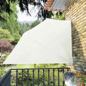 Toldo lateral plegable de balcón color crema 160x240 cm en Sombrillas | Comprar online en Foru.es