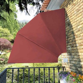 Toldo lateral plegable de balcón color terracota 210x210 cm en Sombrillas | Comprar online en Foru.es